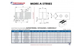 Mors à stries adaptable pour mandrin autostrong