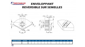 Enveloppant reversible sur semelles