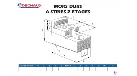 Mors durs à stries 2 étages