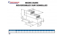 Mors durs reversibles sur semelles